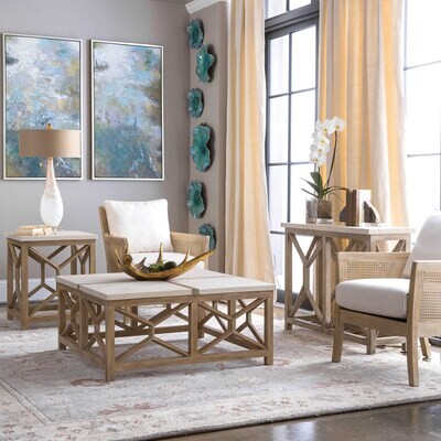 Coffee Table in Oatmeal Finish
