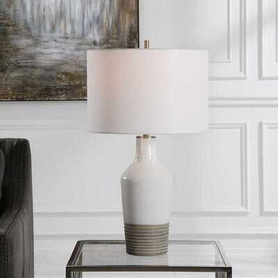 White Crackle Finish Lamp