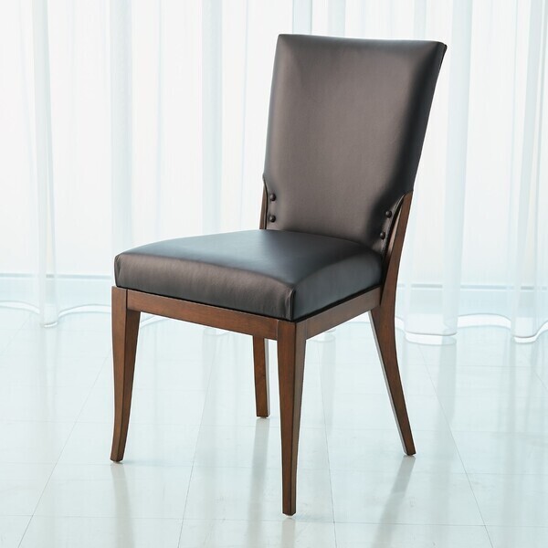 Black Leather Dining Chair