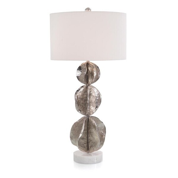 Flowing Wave Table Lamp - Nickel