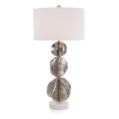 Flowing Wave Table Lamp - Nickel
