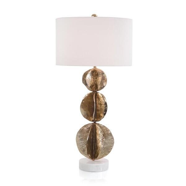 Flowing Wave Table Lamp - Brass