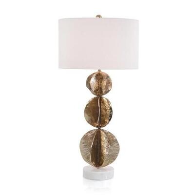 Flowing Wave Table Lamp - Brass