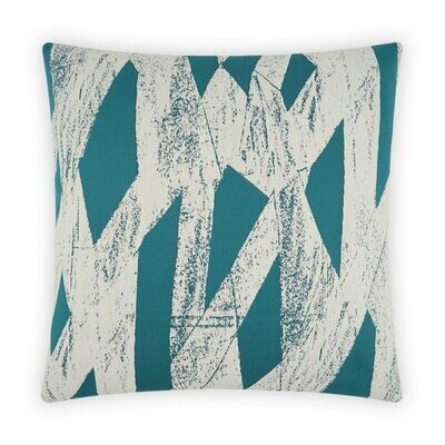Exotic Teal Accent Pillow 24 x 24