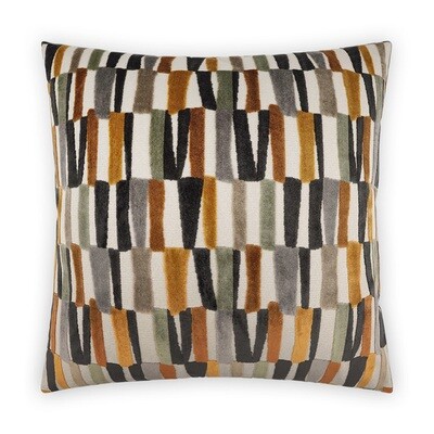 Copper and Black Accent Pillow