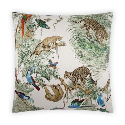 Rainforest Print Decorative Pillow
