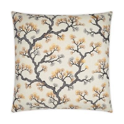 Cherry Blossom Embroidered Pillow