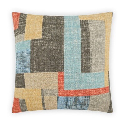 Blue Mosaic Accent Pillow
