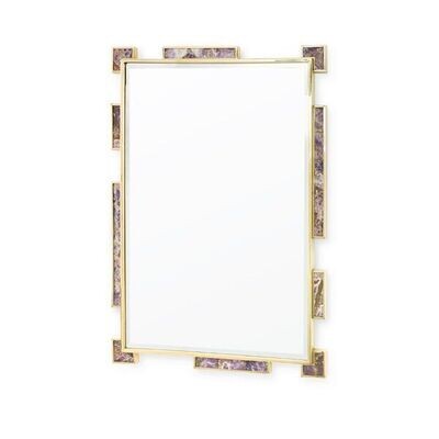 Crystal Reflections Amethyst Mirror Art