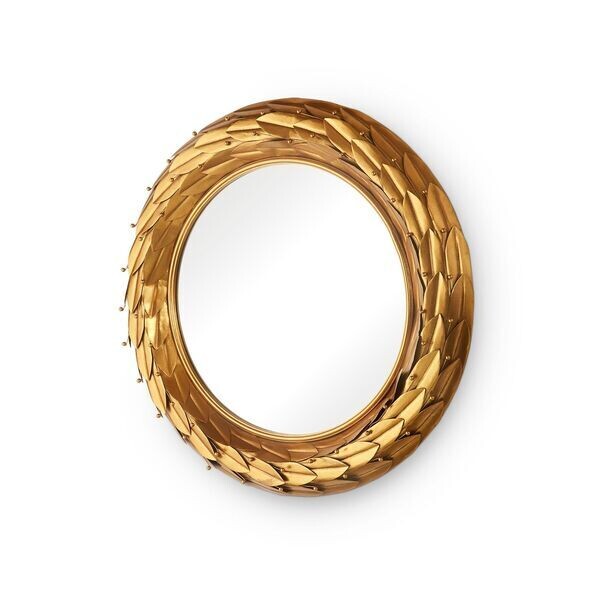 Golden Grecian Laurel Leaf Mirror