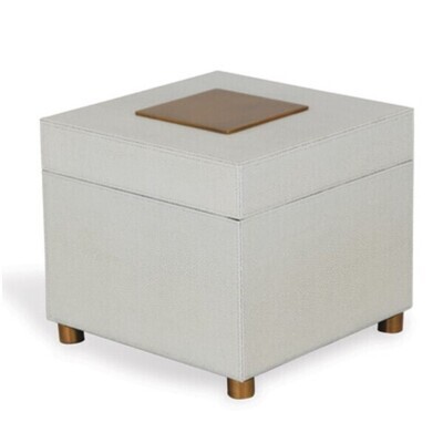 Brass-Accented Shagreen Box