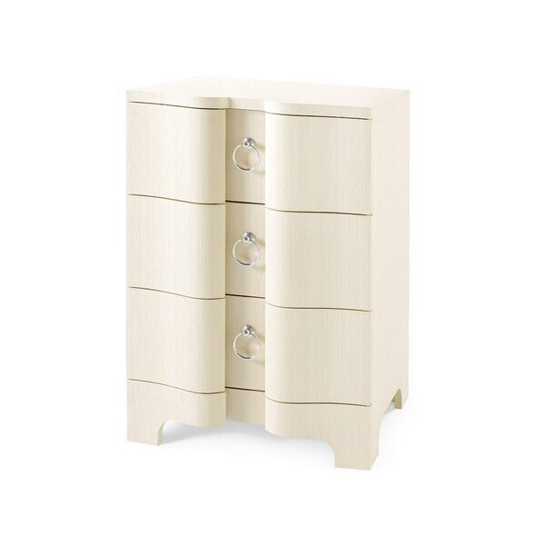 Compact Three-Drawer Side Table