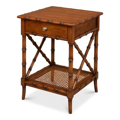 Faux Bamboo Occasional Table