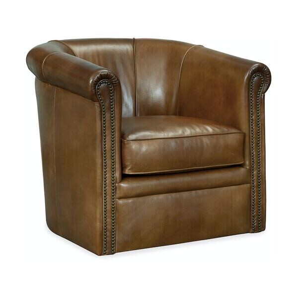 Contemporary Swivel Club Chair