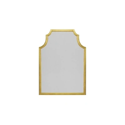 Gold Patina Pagoda-Style Mirror