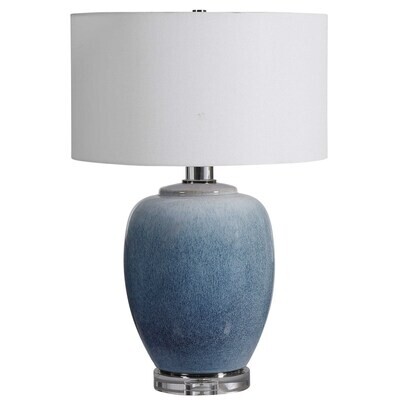 Aqua Ombre Table Lamp