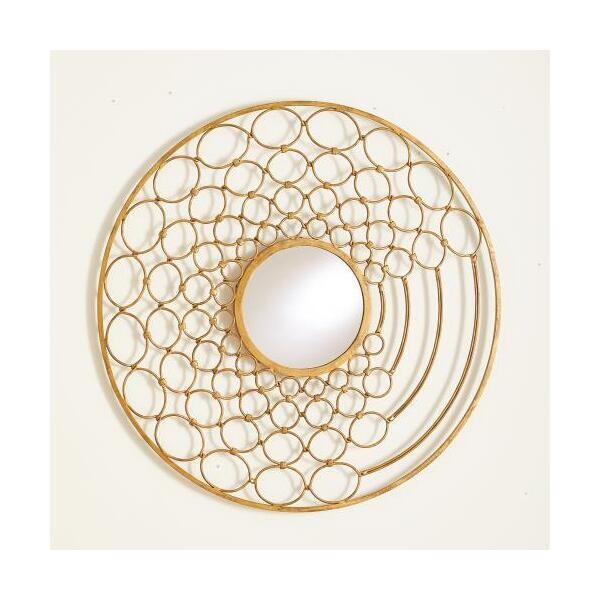 Conjoined Rings Golden Mirror