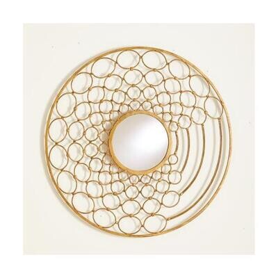 Conjoined Rings Golden Mirror
