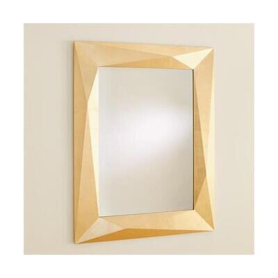Luxe Gold Leaf Angular Mirror