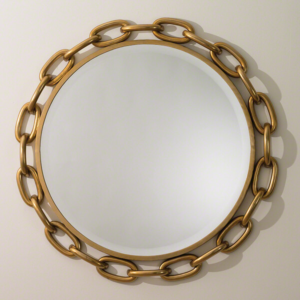 Gold Chain-Linked Accent Mirror