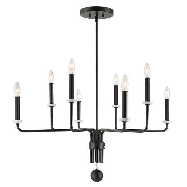 Ebony 8-Light Chandelier