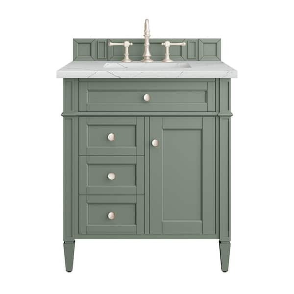 Ethereal Smoky Celadon Vanity with Noctis Quartz Top