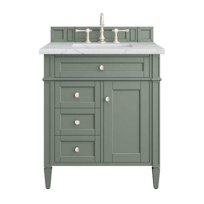 Ethereal Smoky Celadon Vanity with Noctis Quartz Top