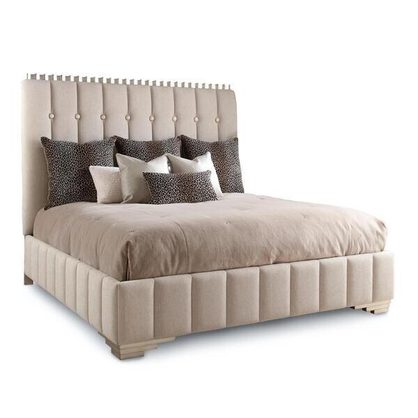 Soft Chenille Crown King Bed