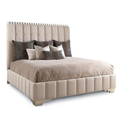 Soft Chenille Crown King Bed