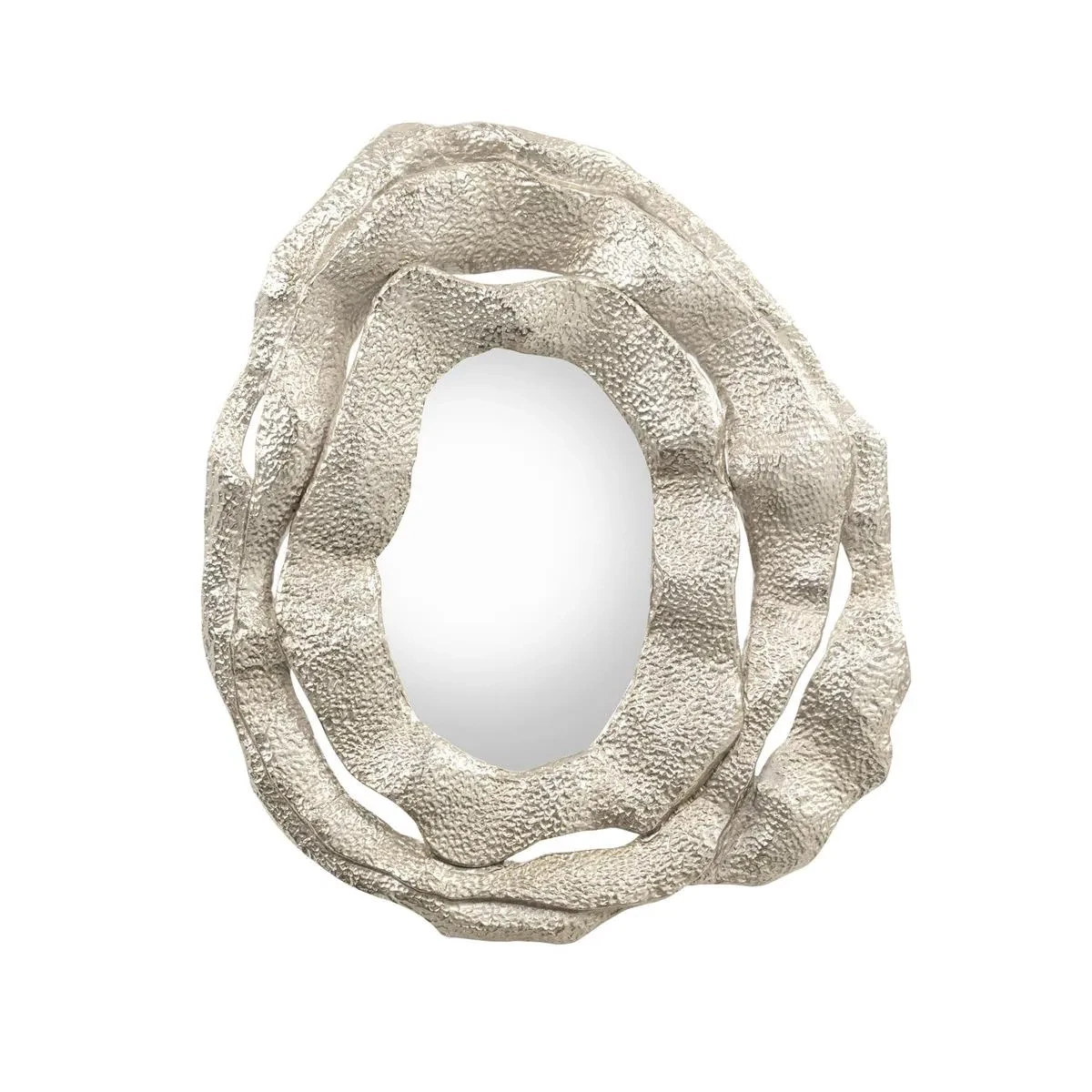 Triple Frame Nickel Accent Mirror