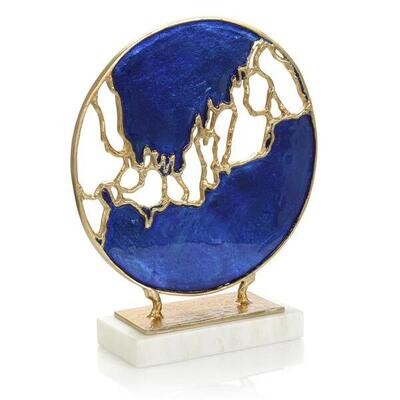Serene Blue Flow Sculpture