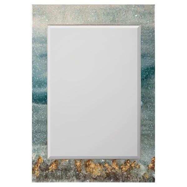 Oceanic Tide Glass Art Mirror