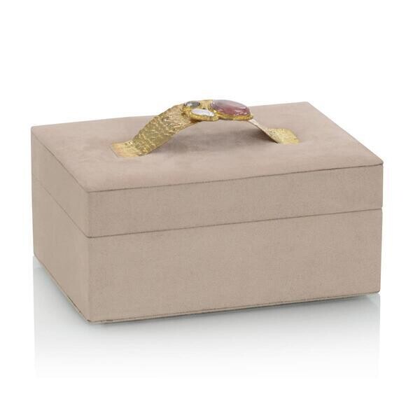 Blushing Suede Jewelry Storage