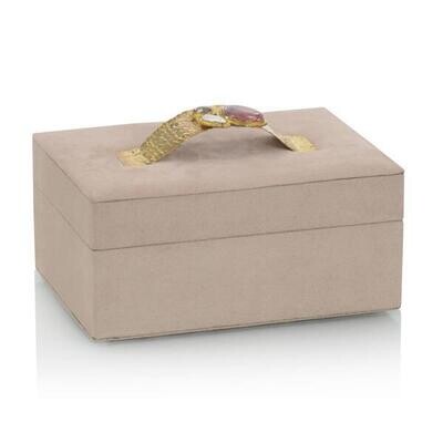 Blushing Suede Jewelry Storage