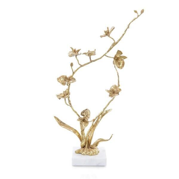 Layered Petal Orchid Sculpture