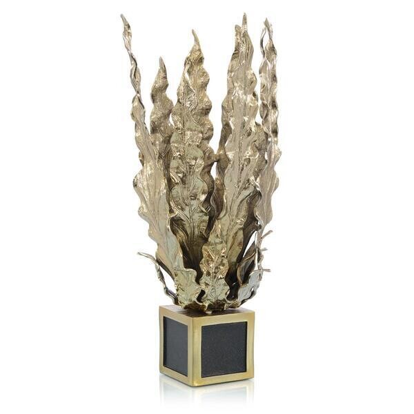 Handcrafted Gold Leaf Sculpture