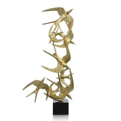 Swallows in Flight Sculpture