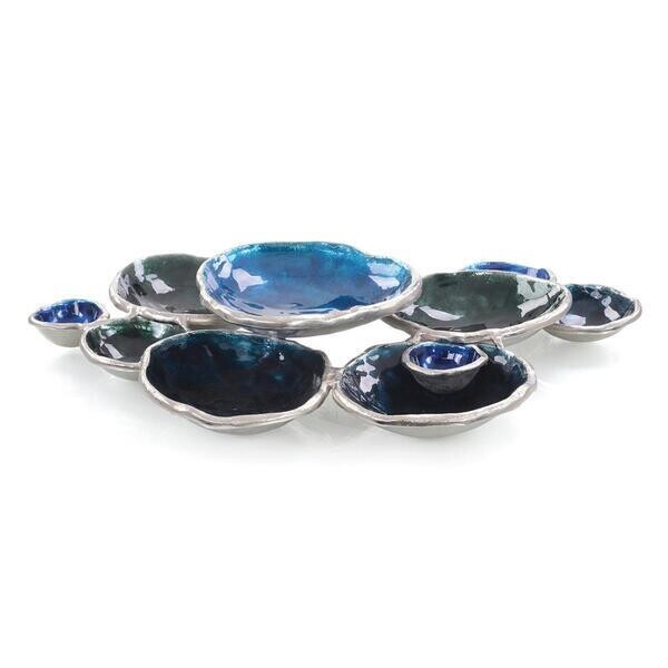 Floating Clustered Blue Bowls
