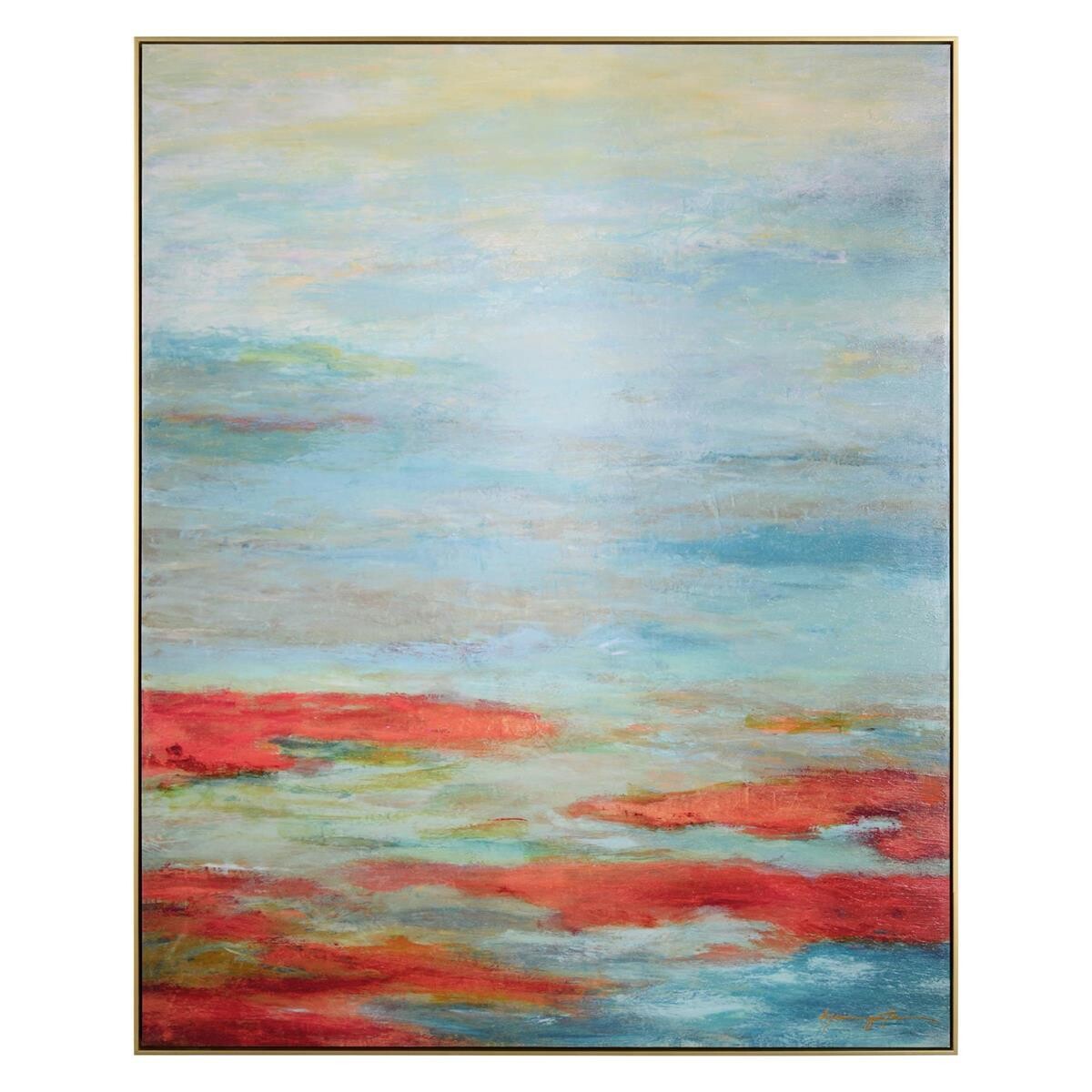Turquoise Tide Framed Artwork