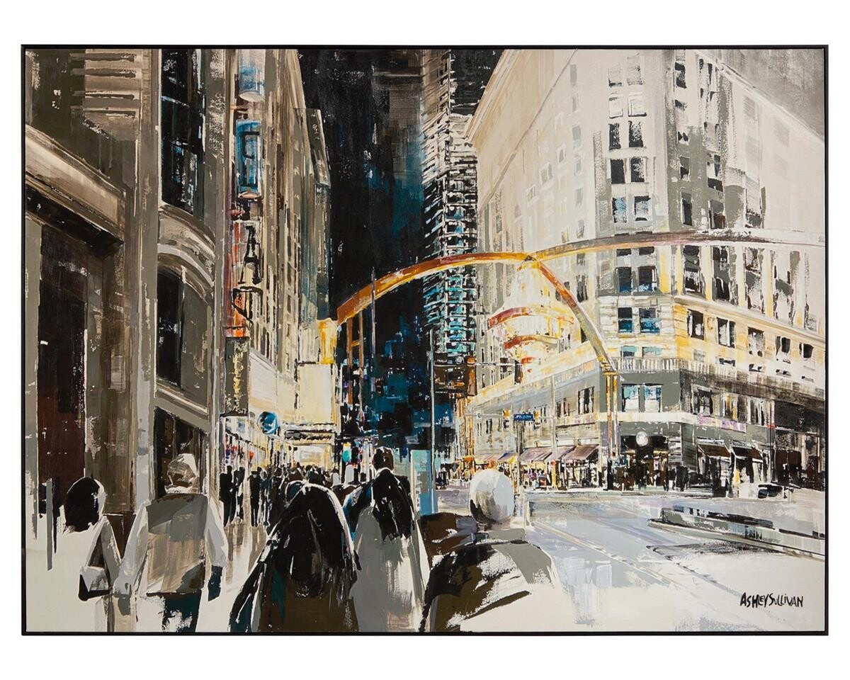 Urban Nightscape - Gallery Wrapped Print