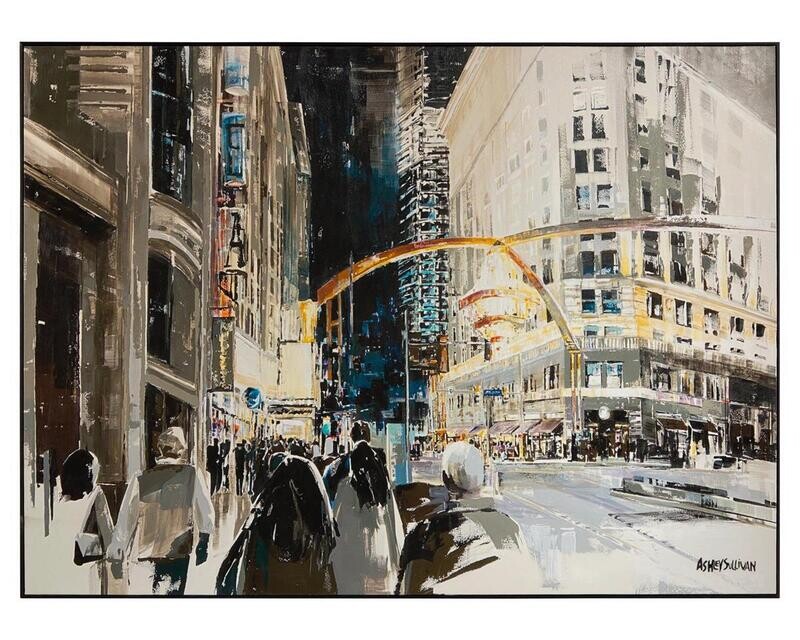Urban Nightscape - Gallery Wrapped Print