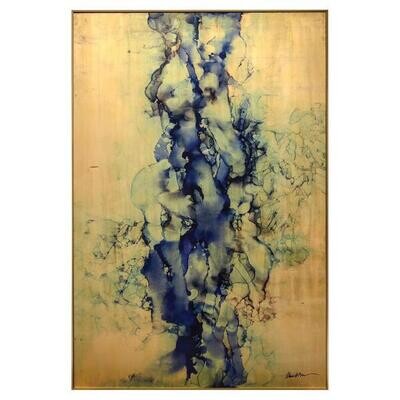 Golden Abstract Indigo