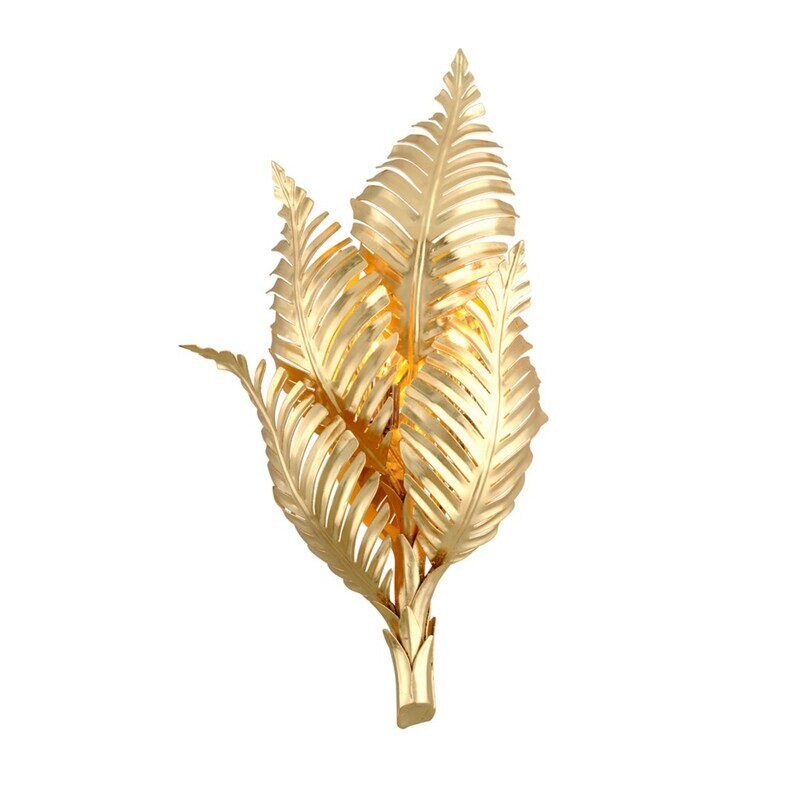 Tropical Palm Leaves Wall Sconce