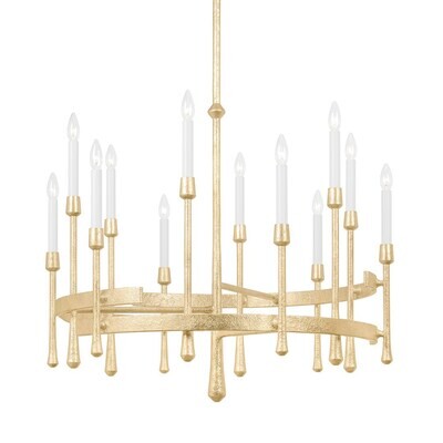 Elongated Stem Candle Chandelier