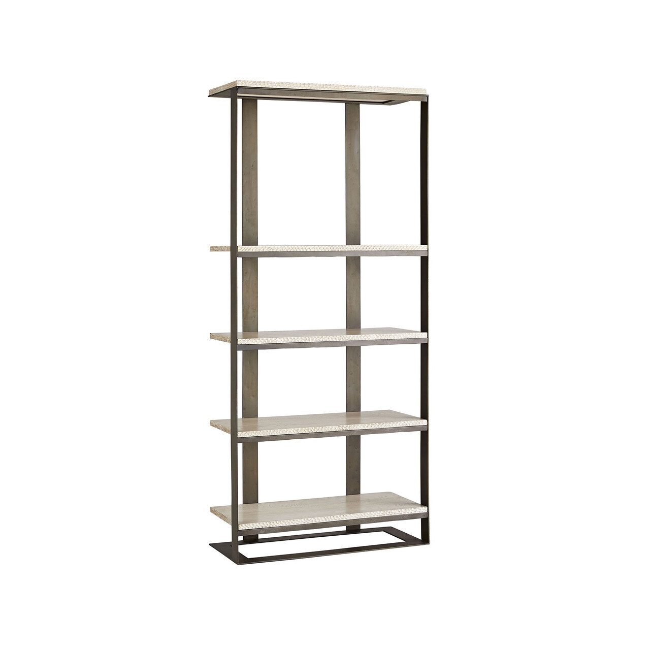 Black Iron & Smoke Oak Etagere
