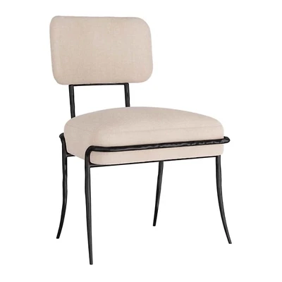 Natural Linen Dining Chair