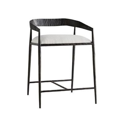 Hammered Iron Counter Stool - 30.5"H
