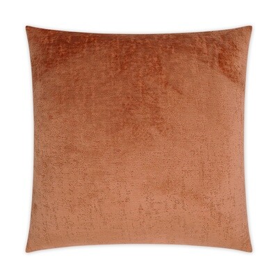 Salmon Velvet Accent Pillow
