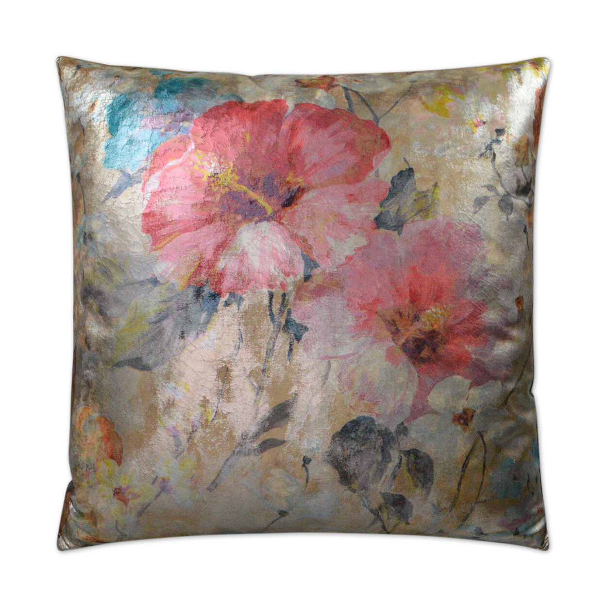 Dazzling Hibiscus Accent Pillow