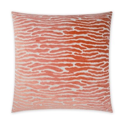 Melon Colored Accent Pillow 24 x 24
